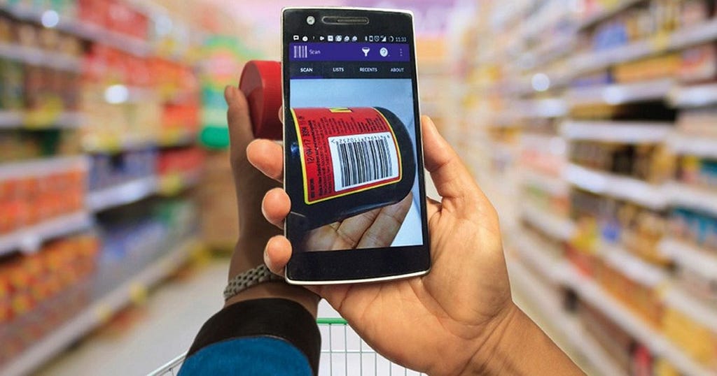 App scanning barcode