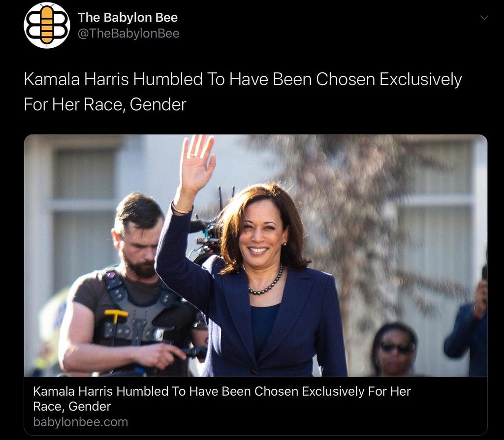 Kamala Harris — An Exercise in Extreme Affirmative Action