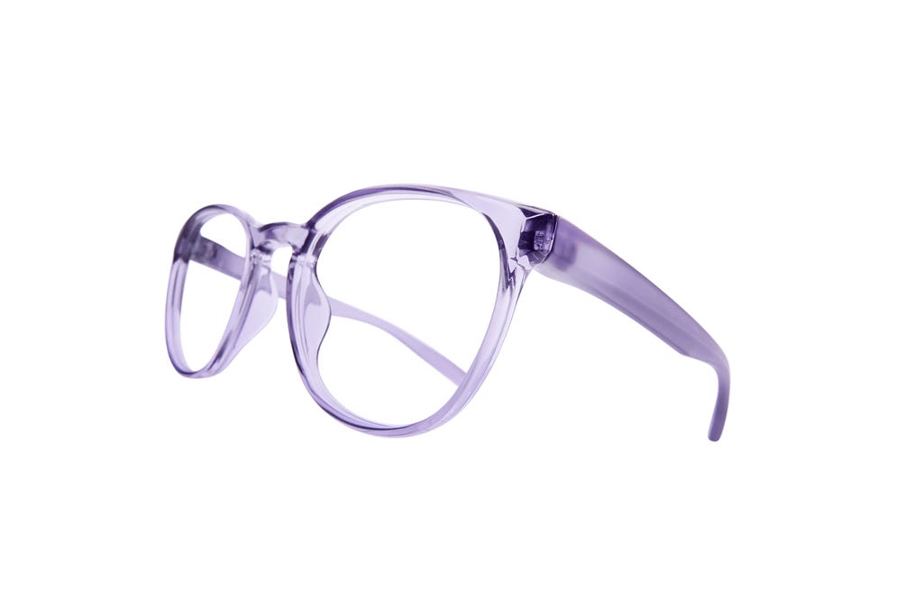 Purple Full Rim Round Eyeglasses