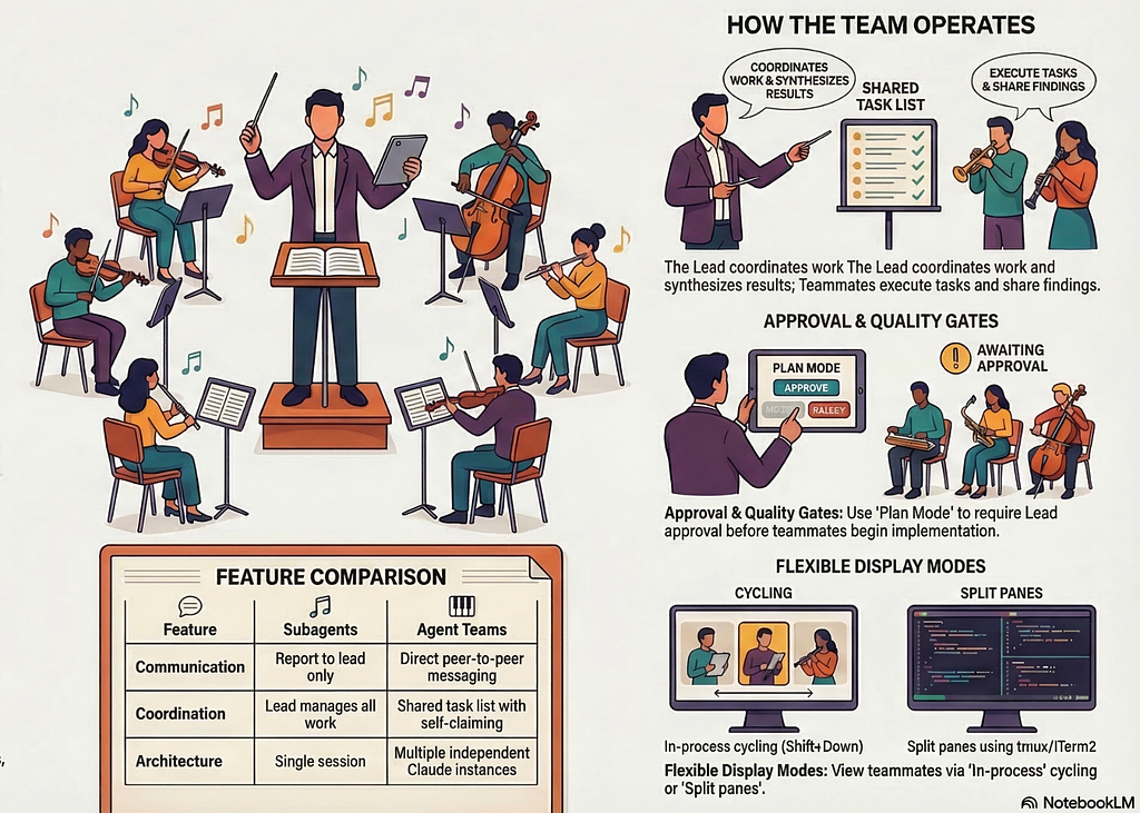 Agent Teams of Claude Code sessions