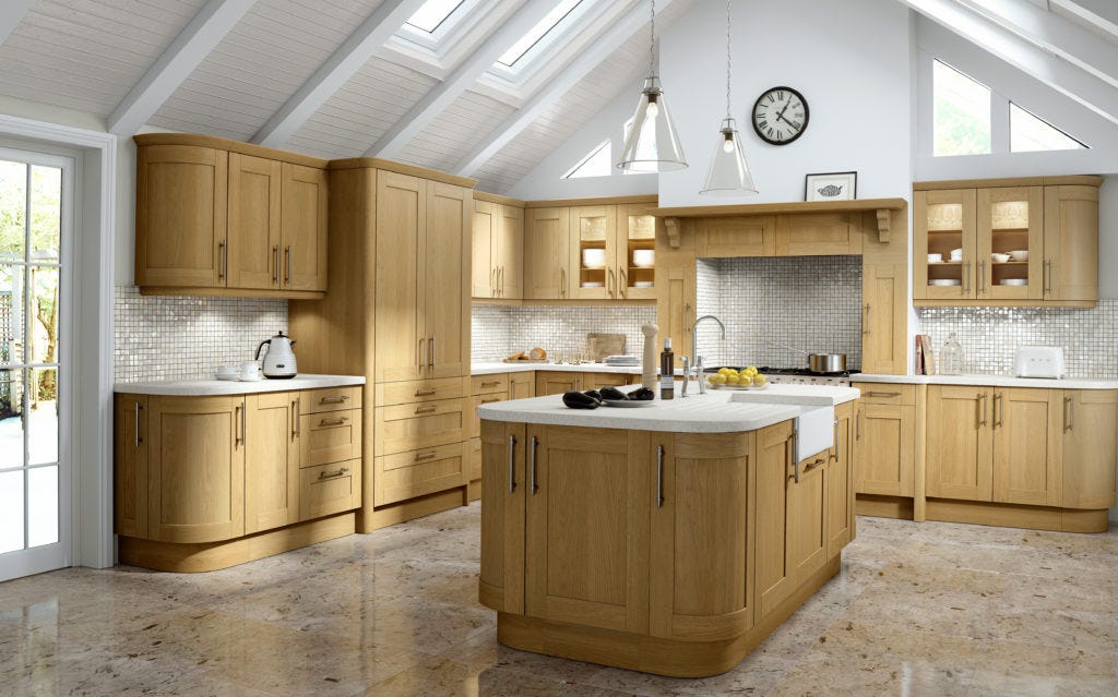 oak shaker cabinet doors