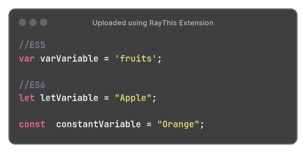 Variable Declaration