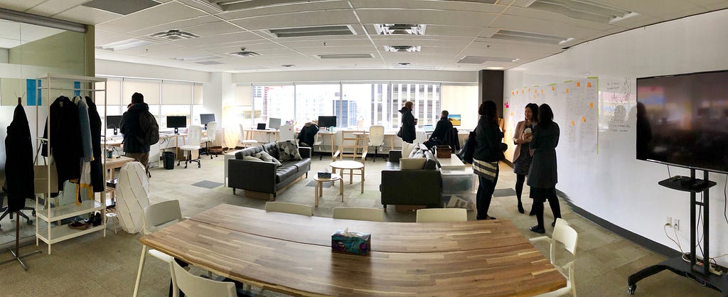 Photo of open work space for the Digital Innovation Office