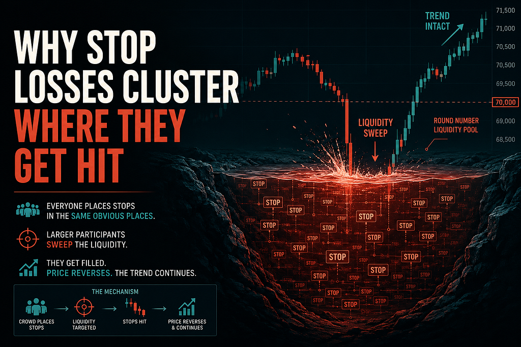 Why Stop Losses Cluster Where They Get Hit