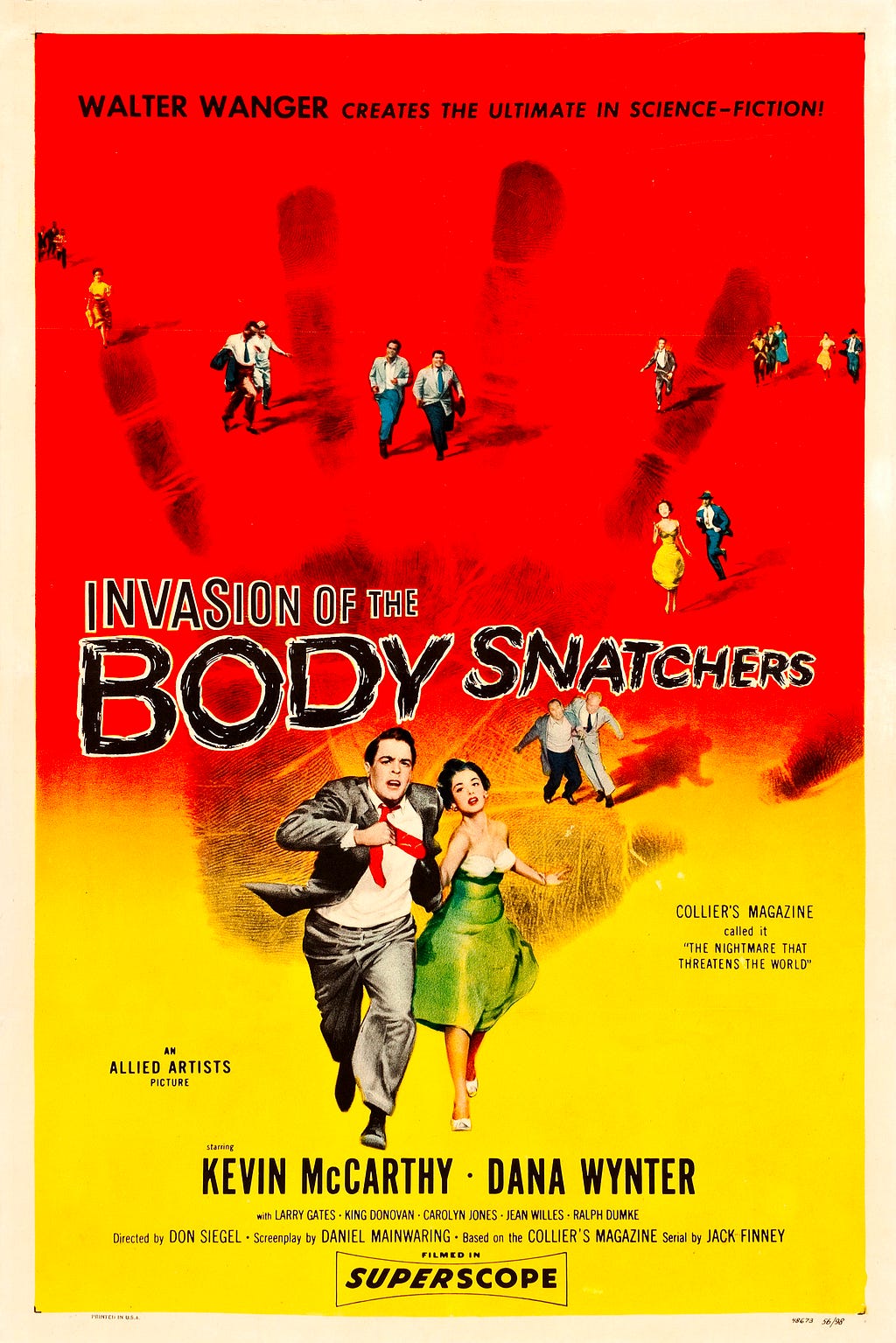 1950’s poster for Invasion of the Body Snatchers