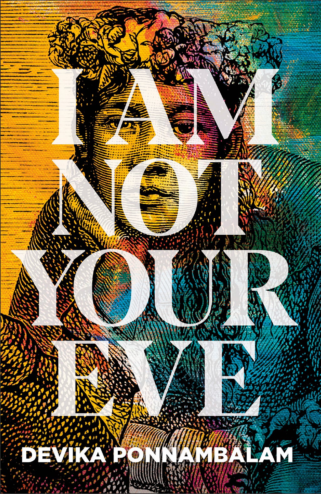 I’m Not Your Eve by Devika Ponnambalam book cover, credit Bluemoose Books