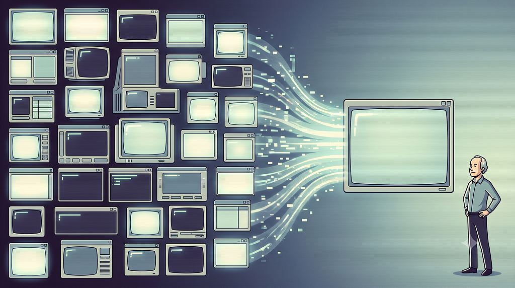 Software used to multiply. Assistants run the other direction, absorbing many jobs into one place.