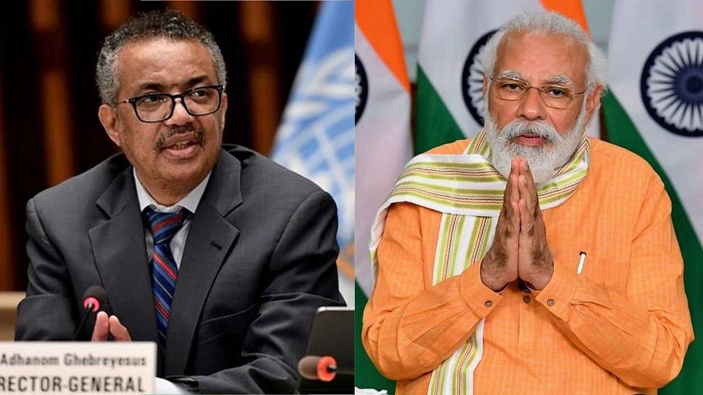 डब्लूएचओ के प्रमुख घिबेयियस ने कोविद टीका के प्रयास के लिए भारत, पीएम मोदी की प्रशंसा की
