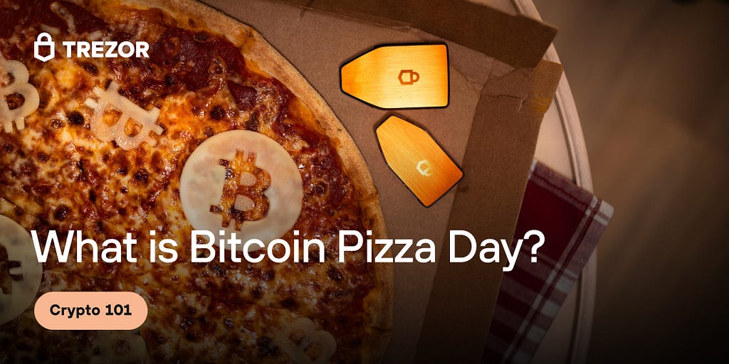 Bitcoin-only Trezor devices with pizza to celebrate Bitcoin Pizza Day