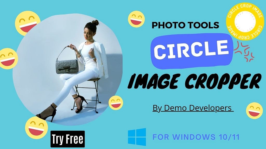 easiest way to crop image into circle shape for windows