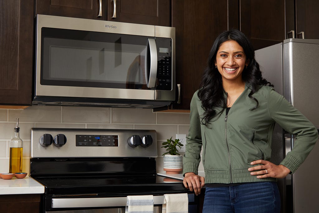 Akshita Iyer in the kitchen