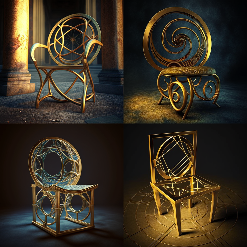 chairs, golden mean