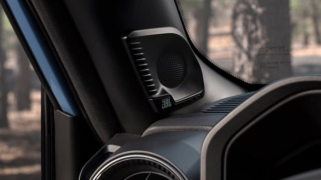 Sound interior by JBl in the Land cruiser Prado 2024