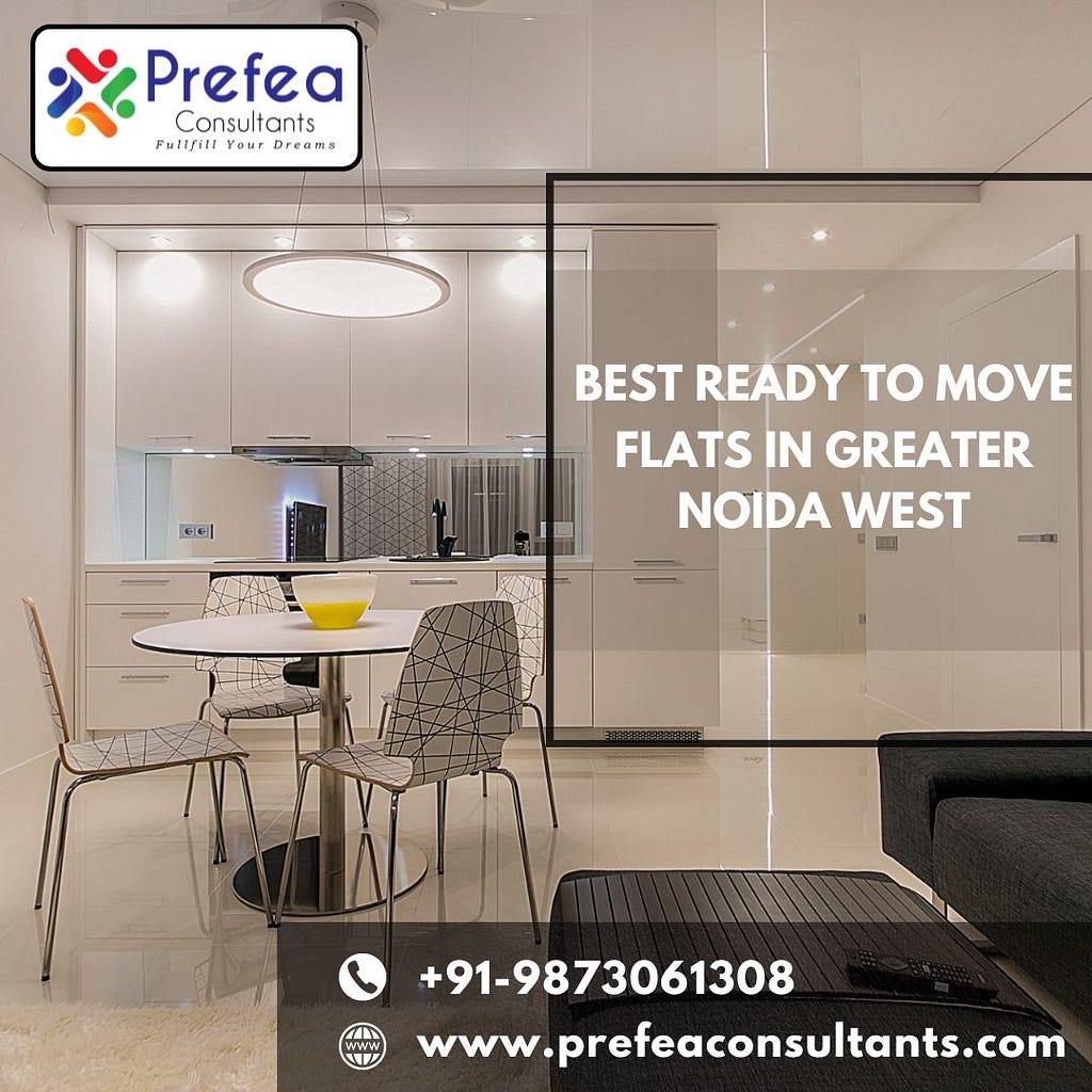 best ready to move flats in Greater Noida West