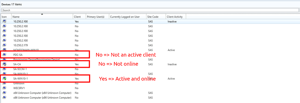 SCCM Lateral Movement Step 2: Enumerate target devices