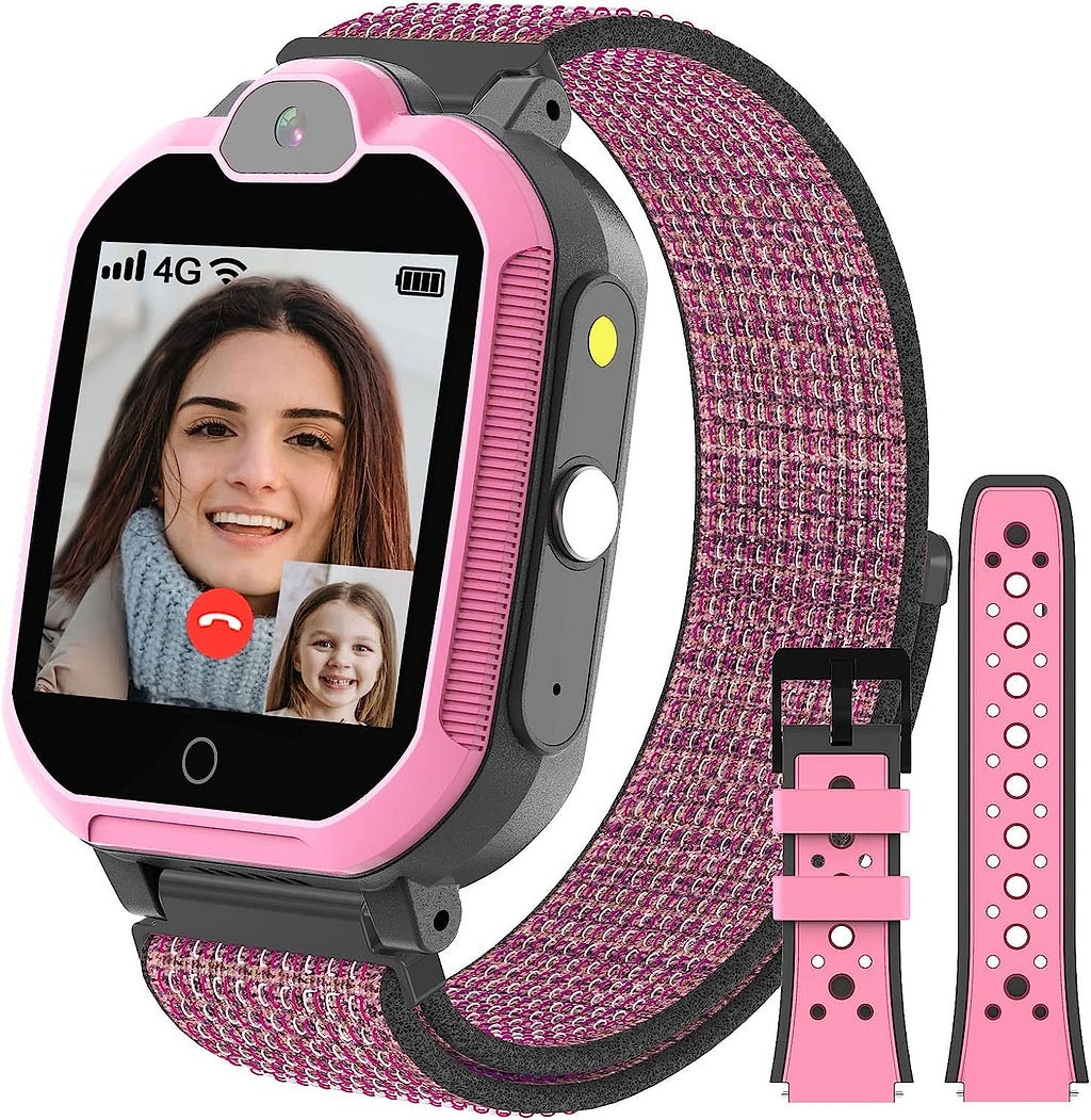 PTHTECHUS 4G Smart Watch for Kids with SIM Card