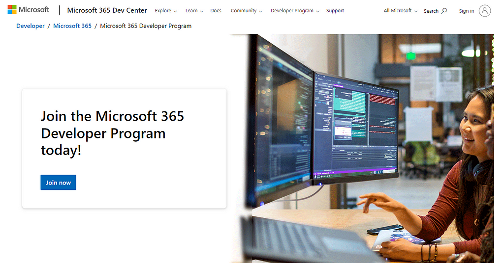 Microsoft365 Developer Program