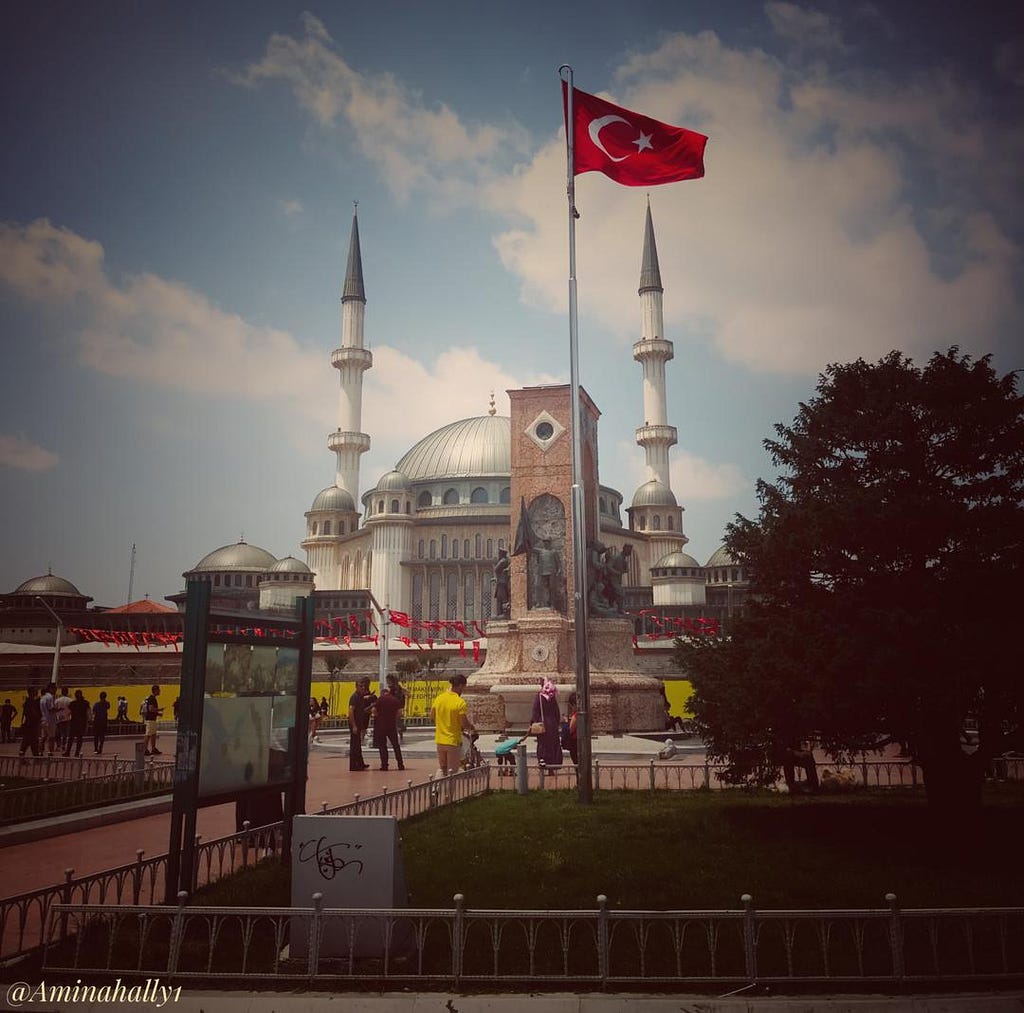 Photo I took at Taksim Square , the heart of modern Istanbul.