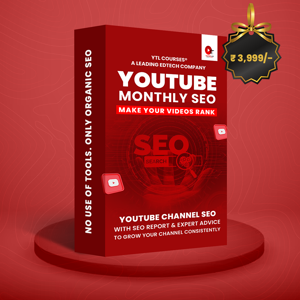 youtube channel monthly seo, which ranks your youtube channel with YTL Courses