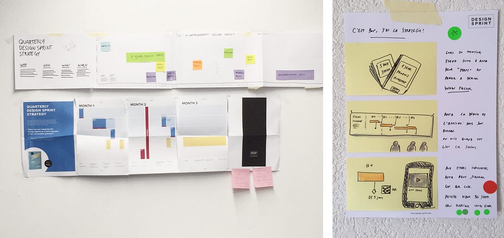 Early versions of the Design Sprint Quarter www.design-sprint.com