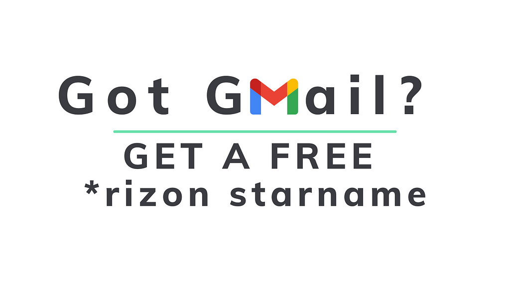 Got Gmail? Get a FREE star rizon starname!