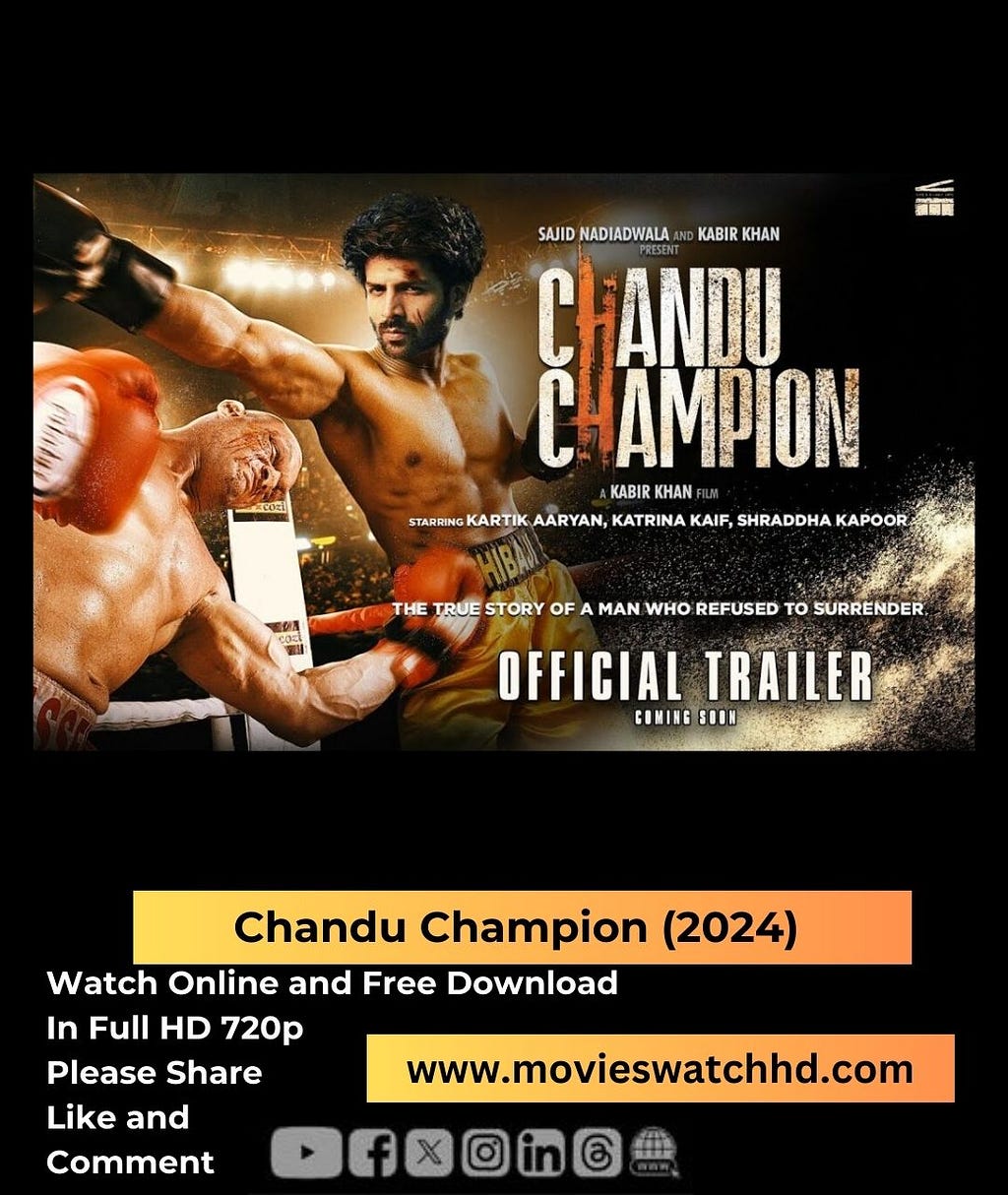 Chandu Champion (2024) in stunning HD quality! 🎥🌟