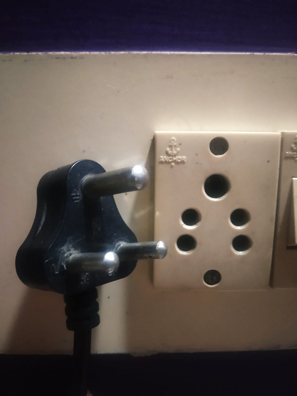 Photograph of Plug and Switch.