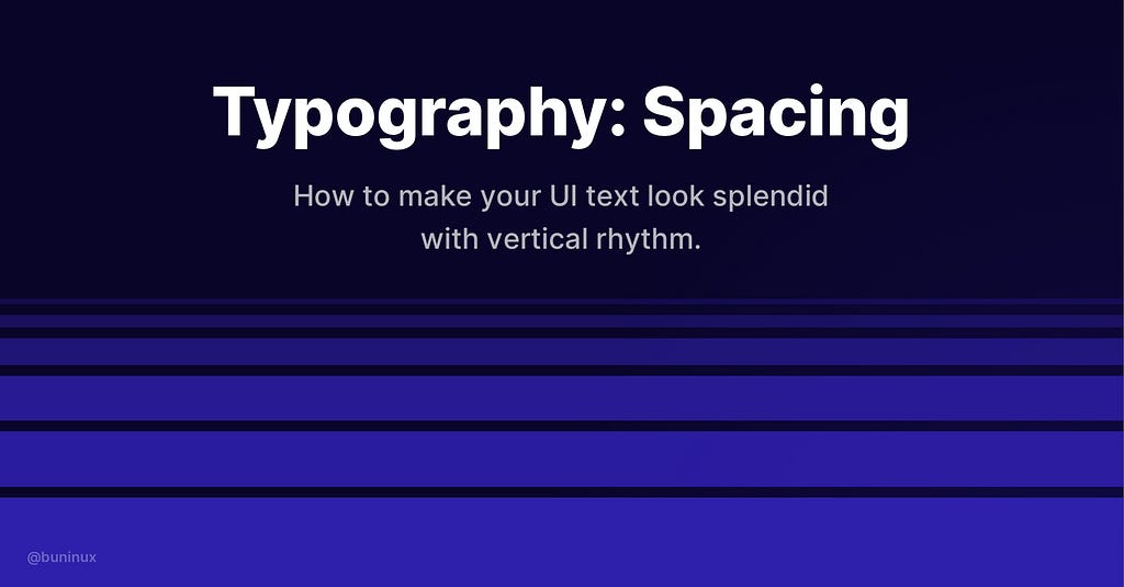 Typography: Spacing