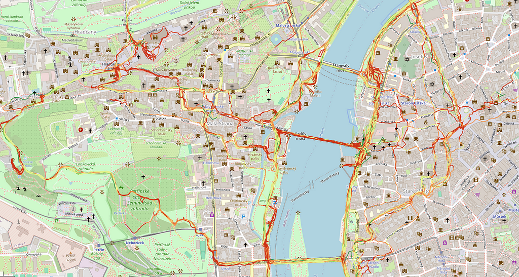 running map by velocity