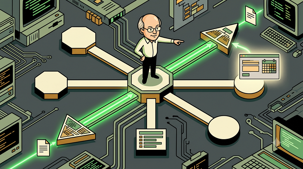 The work moves to a different layer — clear names, structured actions, and interface an assistant can find, route to, and render.