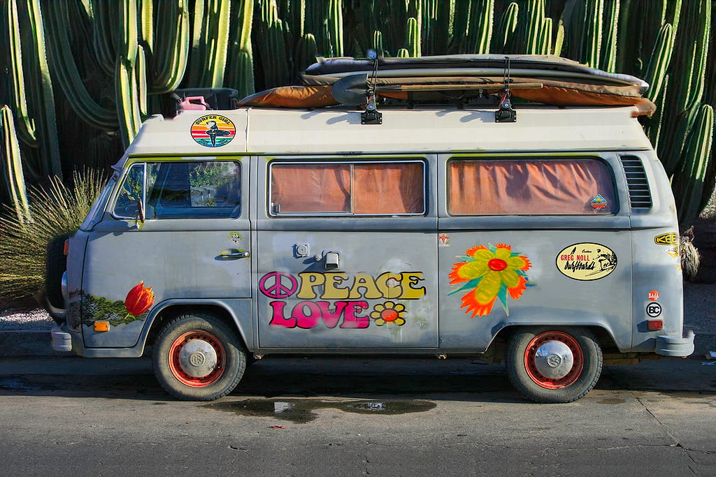 A hippy van