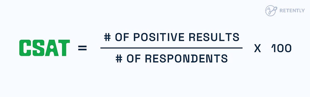 Formula for CSAT overall score calculation