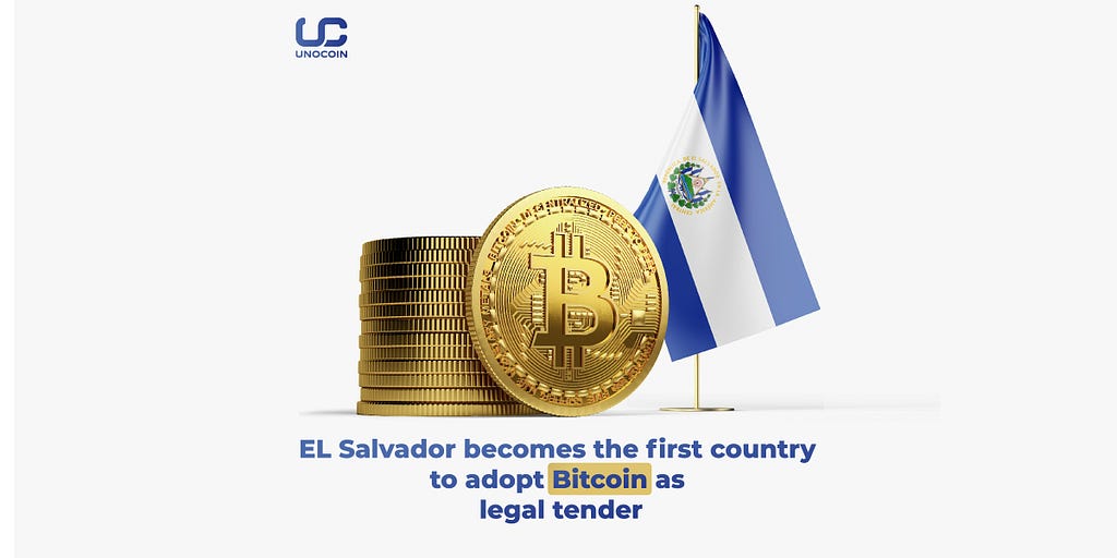 El Salvador becomes the first country to adopt bitcoin as legal tender