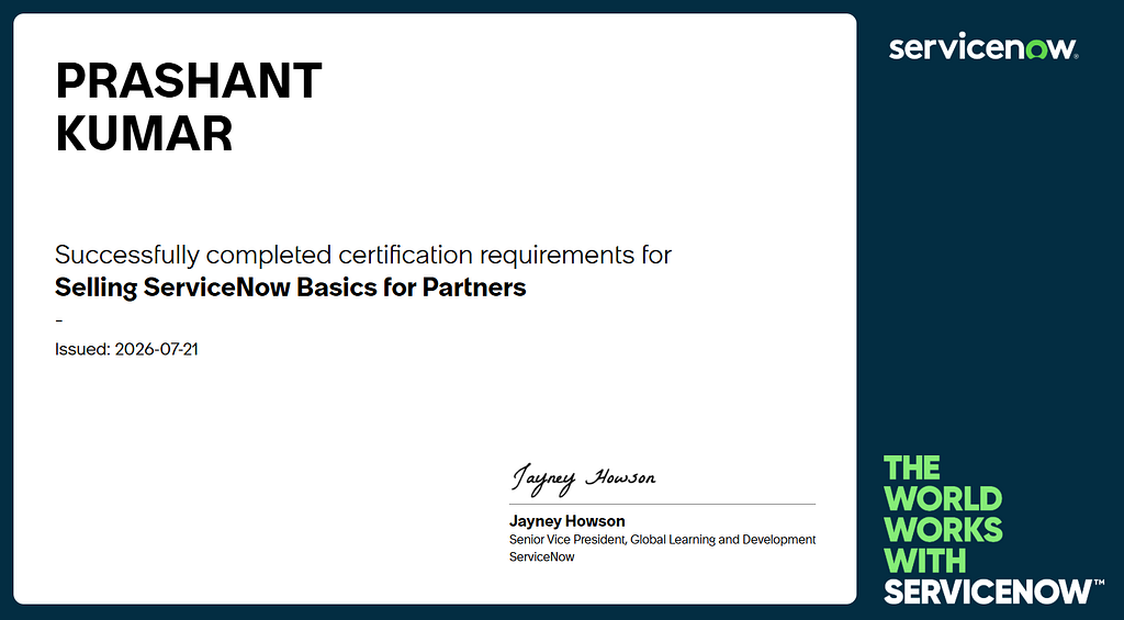 Selling ServiceNow Basics for Partners