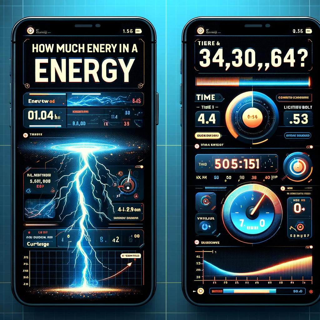 ChatGPT / DALL-E: How much energy is in a lightning bolt.