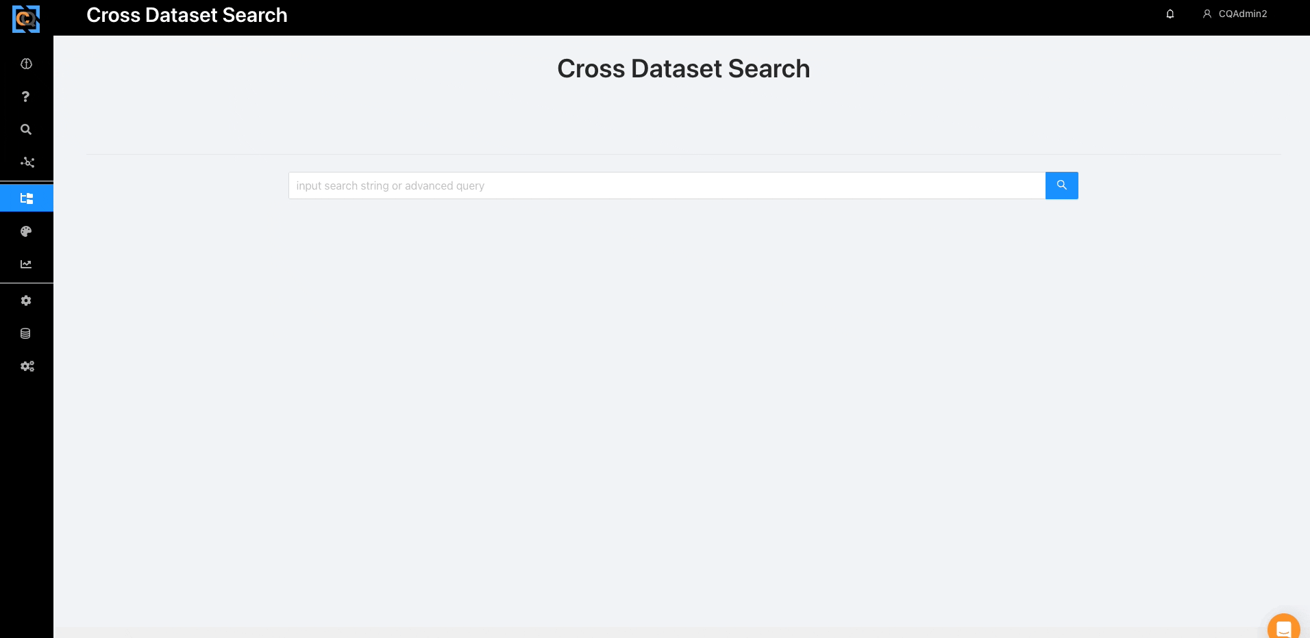 demo to show user uncover where the data they’re interested in exists with ClearQuery cross dataset search