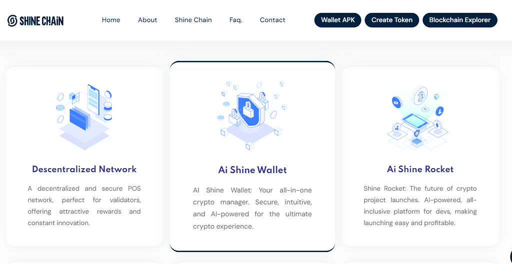 Features of Shine Chain