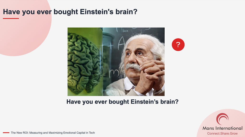 Have you bought Einstein’s brain Mans International