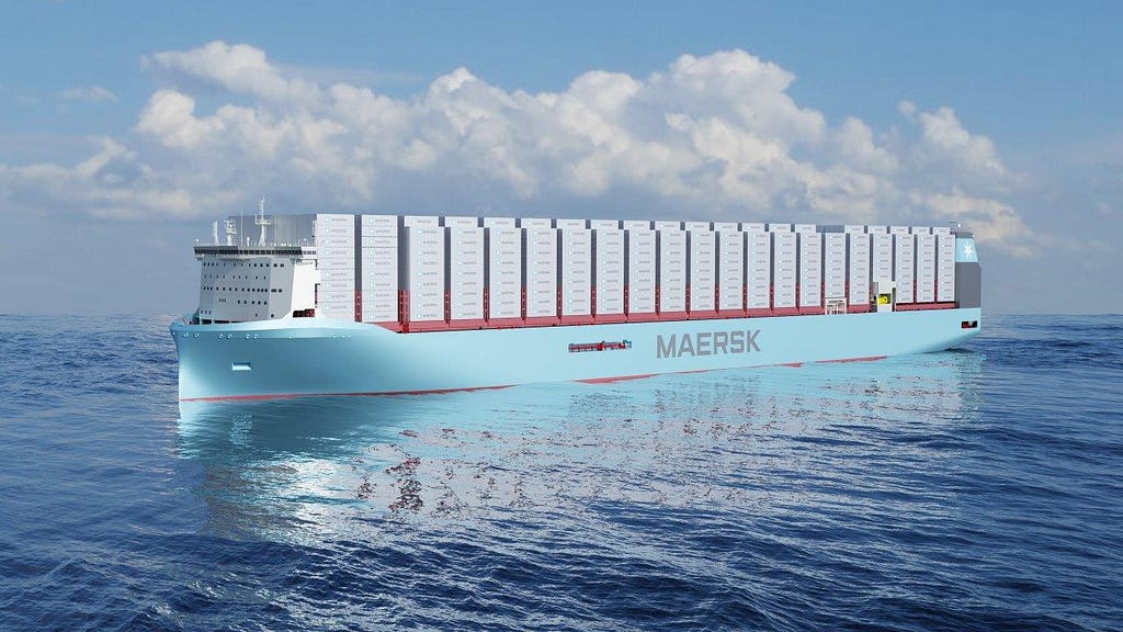 Maersk green methanol container vessel