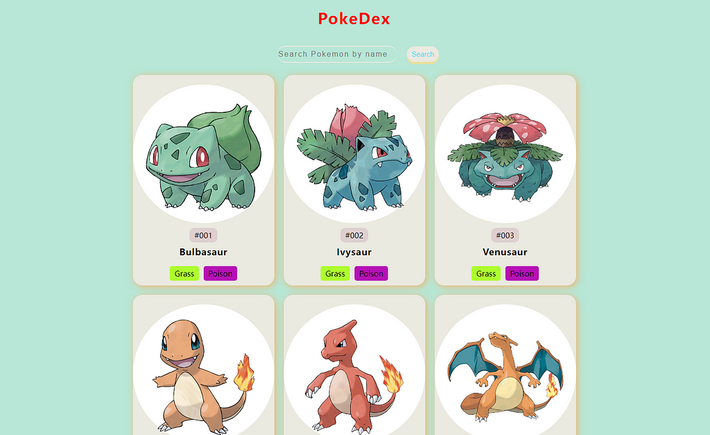 PokeDex Application