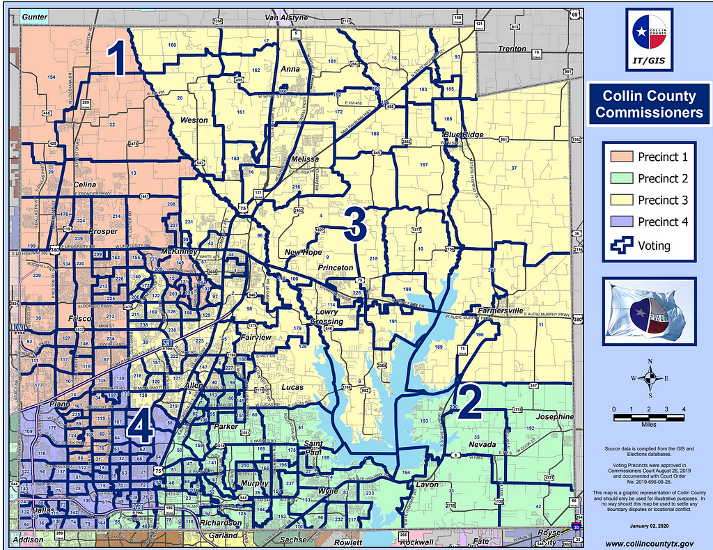 Collin County Commissioner Precincts