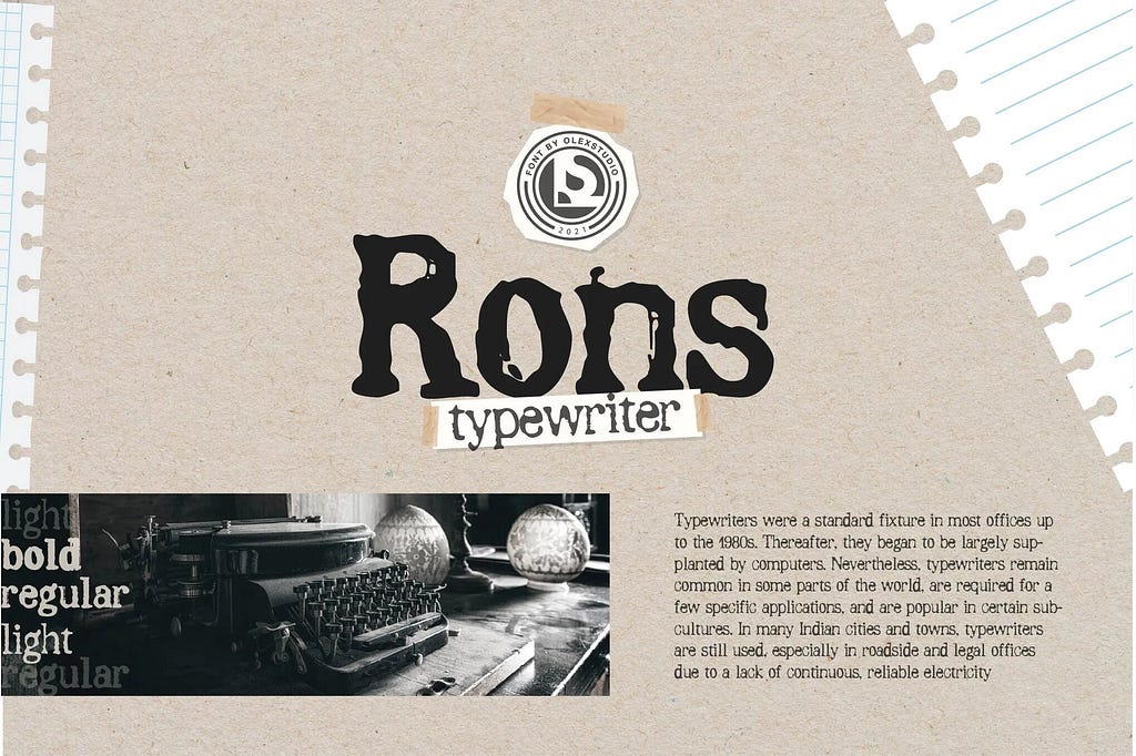 RONS — Typewriter