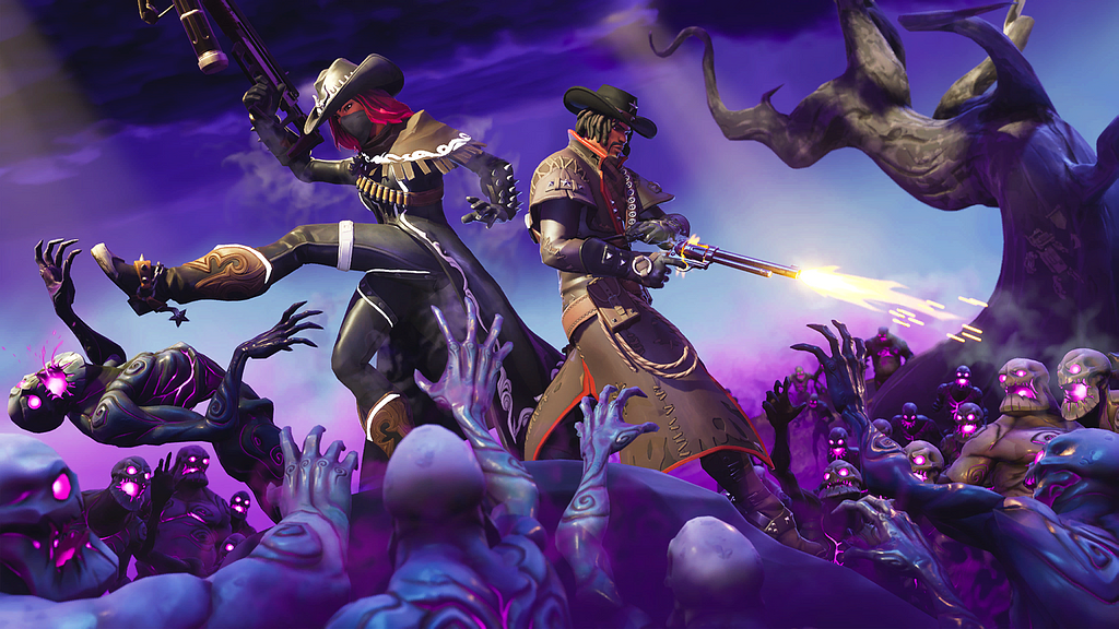 Loading Screen showing Calamity and Deadfire fighting the Fiends