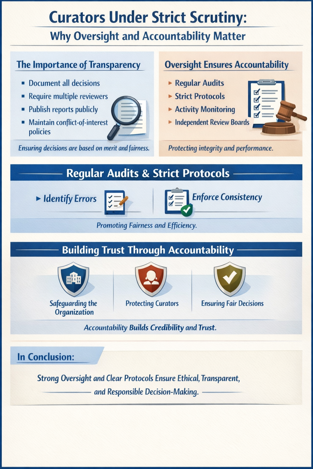 Curators Under Strict Scrutiny: Why Oversight and Accountability Matter
In any organization where…