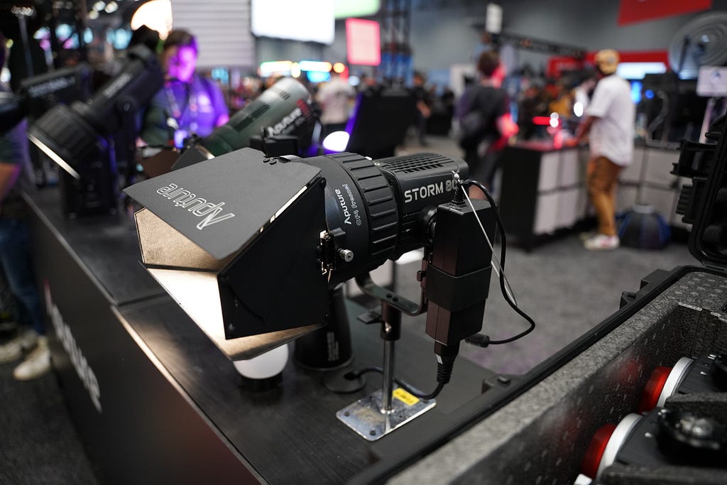 A light on display at Bild Expo in New York City.