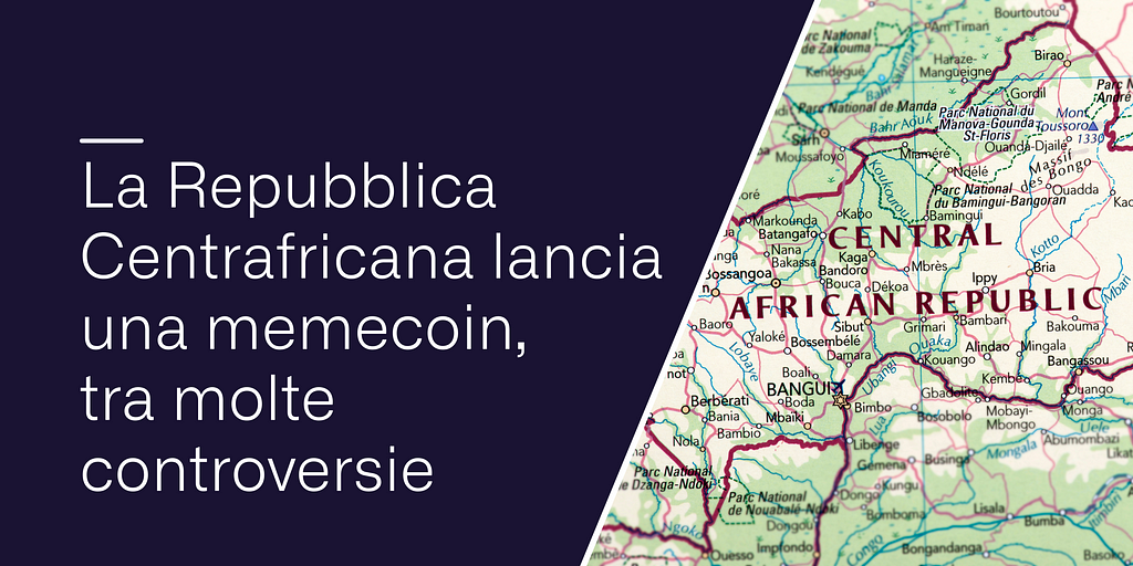 La Repubblica Centrafricana lancia una memecoin, tra molte controversie