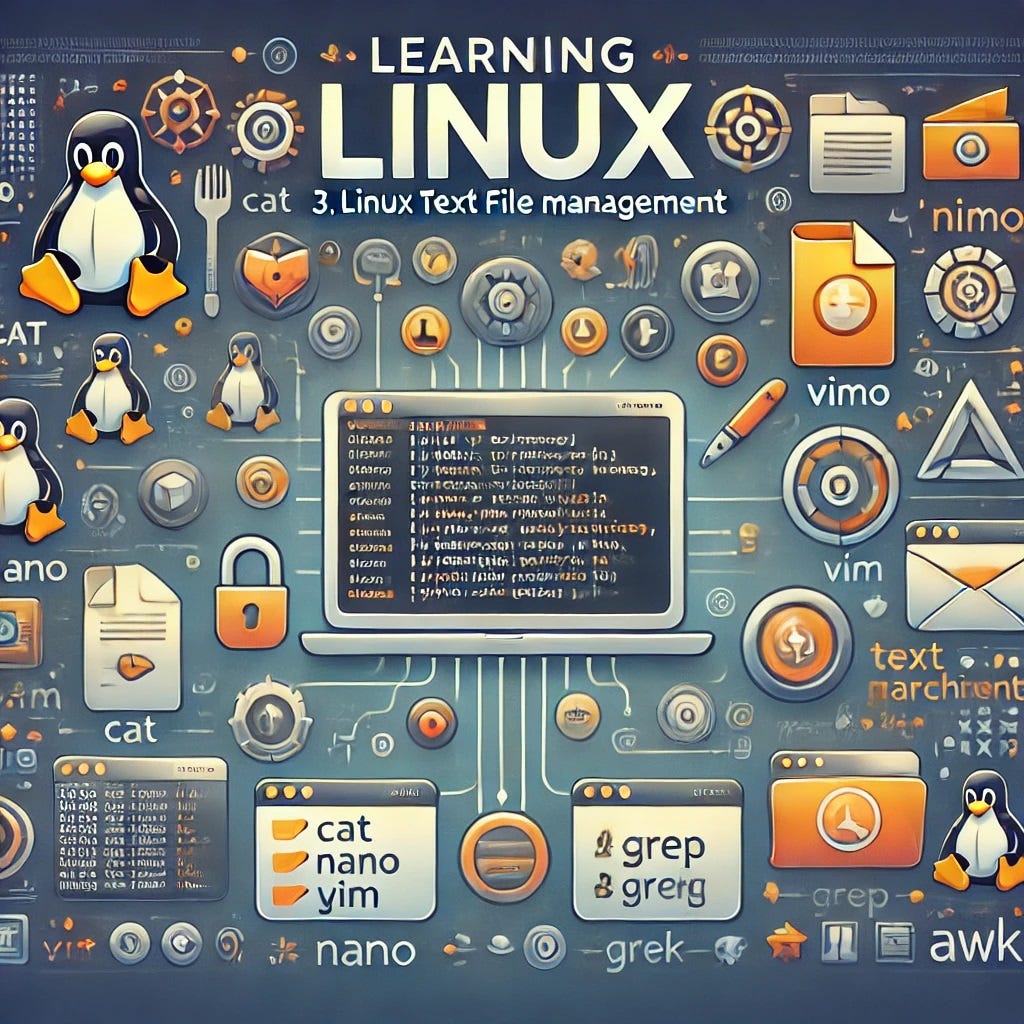 Learning Linux — 3.Linux Text File Management