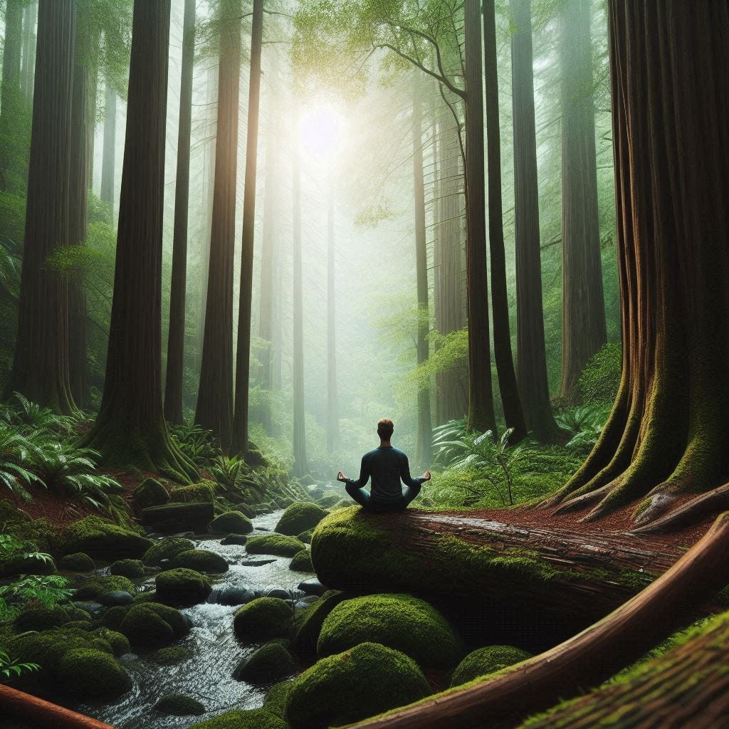 Finding strength through meditation in nature.