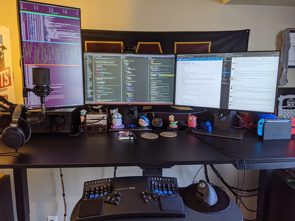 Matt’s workspace