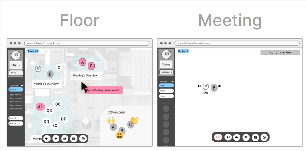 Conceptual Wireframe for MVP